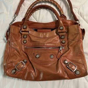 Balenciaga City Bag in Burnt Peach color, 2000s